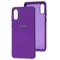 Чохол Samsung Galaxy A02 (A022) Silicone Full фіолетовий / purple