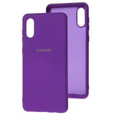 Чохол Samsung Galaxy A02 (A022) Silicone Full фіолетовий / purple
