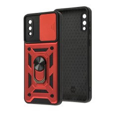 Чохол для Samsung Galaxy A02 (A022) Serge Ring Armor удароміцний червоний