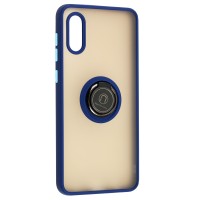 Чохол Samsung Galaxy A02 (A022) LikGus Edging Ring синій