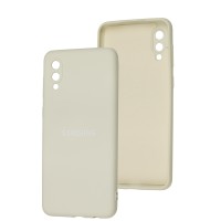 Чохол Samsung Galaxy A02 (A022) Full camera білий / antique white