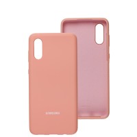 Чохол Samsung Galaxy A02 (A022) Silicone Full рожевий / pudra