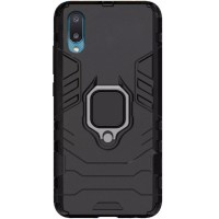 Чехол для Samsung Galaxy A02 (A022) Transformer Ring ударопрочный с кольцом черный