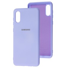 Чохол для Samsung Galaxy A02 (A022) Silicone Full бузковий / dasheen
