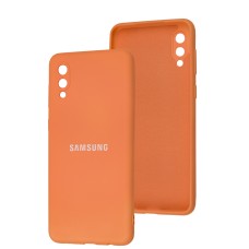 Чохол Samsung Galaxy A02 (A022) Full camera розовий / pink