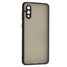 Чохол Samsung Galaxy A02 (A022) LikGus Totu camera protect чорний / червоний