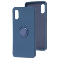 Чохол Samsung Galaxy A02 (A022) WAVE Color Ring синій