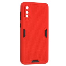 Чохол Samsung Galaxy A02 (A022) Ribbed camera червоний