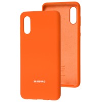 Чохол Samsung Galaxy A02 (A022) Silicone Full помаранчевий