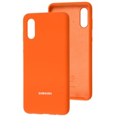 Чохол Samsung Galaxy A02 (A022) Silicone Full помаранчевий