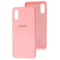 Чохол Samsung Galaxy A02 (A022) Silicone Full рожевий / pink