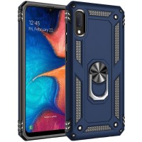 Чохол для Samsung Galaxy A02 (A022) Serge Ring ударостійкий темно-синій
