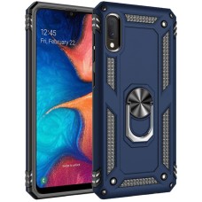 Чохол для Samsung Galaxy A02 (A022) Serge Ring ударостійкий темно-синій