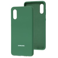 Чохол Samsung Galaxy A02 (A022) Silicone Full зелений / pine green