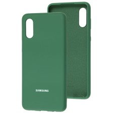 Чохол Samsung Galaxy A02 (A022) Silicone Full зелений / pine green