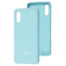 Чохол для Samsung Galaxy A02 (A022) Silicone Full блакитний / lilac blue