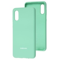 Чохол для Samsung Galaxy A02 (A022) Silicone Full бірюзовий / ice blue
