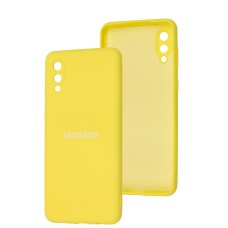 Чохол Samsung Galaxy A02 (A022) Full camera жовтий / yellow