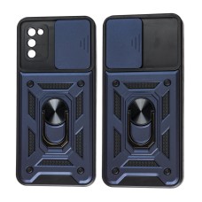 Чохол для Samsung Galaxy A02s (A025) Serge Ring Armor ударостійкий синій