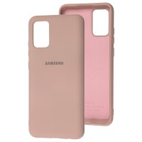 Чохол Samsung Galaxy A02s (A025) Silicone Full рожевий / pink sand