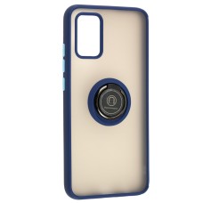 Чохол Samsung Galaxy A02s (A025) LikGus Edging Ring синій