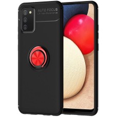 Чохол Samsung Galaxy A02s (A025) Deen під магнітний тримач чорний / червоний