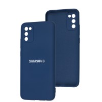 Чохол для Samsung Galaxy A02s/M02s Full camera синій/navy blue