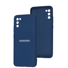 Чохол для Samsung Galaxy A02s/M02s Full camera синій/navy blue