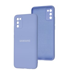 Чохол Samsung Galaxy A02s / M02s Full camera синій / lilac blue