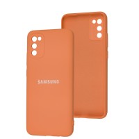 Чохол Samsung Galaxy A02s / M02s Full camera розовий / pink