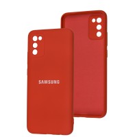 Чохол Samsung Galaxy A02s / M02s Full camera червоний