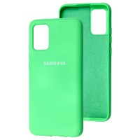 Чохол Samsung Galaxy A02s (A025) Silicone Full м'ятно-зелений