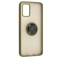 Чохол Samsung Galaxy A02s (A025) LikGus Edging Ring зелений