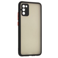 Чохол Samsung Galaxy A02s (A025) LikGus Totu camera protect чорний / червоний