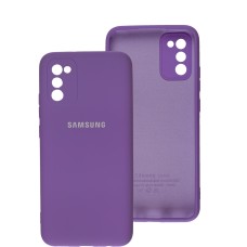 Чохол Samsung Galaxy A02s / M02s Full camera lilac