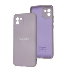 Чохол Samsung Galaxy A03 (A035) Full camera гліцінія