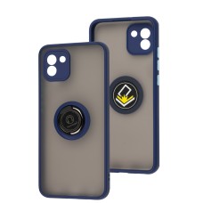 Чохол Samsung Galaxy A03 (A035) LikGus Edging Ring синій