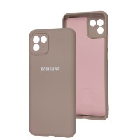 Чохол Samsung Galaxy A03 (A035) Silicone Full camera pink sand