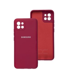 Чохол Samsung Galaxy A03 (A035) Full camera вишневий / rose red