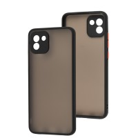Чохол Samsung Galaxy A03 (A035) LikGus Totu camera protect чорний / червоний