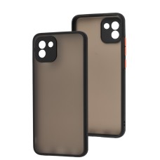Чохол Samsung Galaxy A03 (A035) LikGus Totu camera protect чорний / червоний