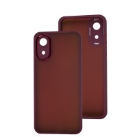 Чохол Samsung Galaxy A03 Core (A032) Luxury Metal Lens марсала