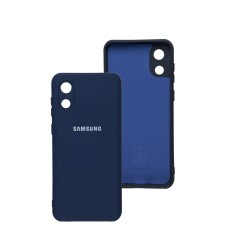 Чохол Samsung Galaxy A03 Core (A032) Silicone Full camera синій / midnight blue