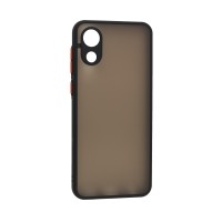 Чохол Samsung Galaxy A03 Core (A032) LikGus Totu camera protect чорний / червоний