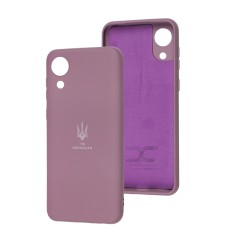 Чохол Samsung Galaxy A03 Core (A032) Silicone Full Тризуб лавандовий