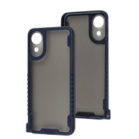 Чохол Samsung Galaxy A03 Core (A032) Carbon strap blue