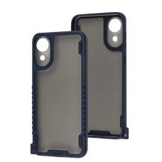 Чохол Samsung Galaxy A03 Core (A032) Carbon strap blue