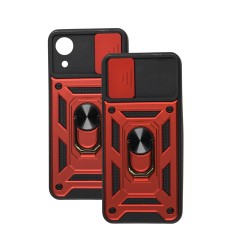 Чохол для Samsung Galaxy A03 Core (A032) Serge Ring Armor ударостійкий червоний