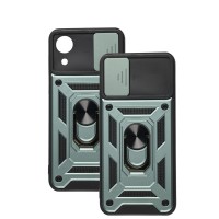 Чохол для Samsung Galaxy A03 Core (A032) Serge Ring Armor ударостійкий зелений