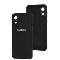 Чохол Samsung Galaxy A03 Core (A032) Silicone Full camera чорний